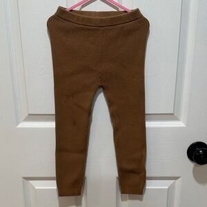 GAP Factory Brown Knit Kids Leggings